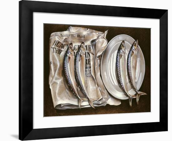 Mackerel with Mail, 1980-Sandra Lawrence-Framed Giclee Print