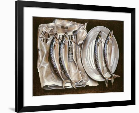 Mackerel with Mail, 1980-Sandra Lawrence-Framed Giclee Print