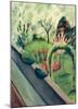 Mackes Garden in Bonn-Auguste Macke-Mounted Giclee Print