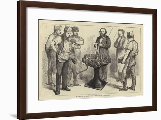 Mackie's Steam Type Composing Machine-null-Framed Giclee Print