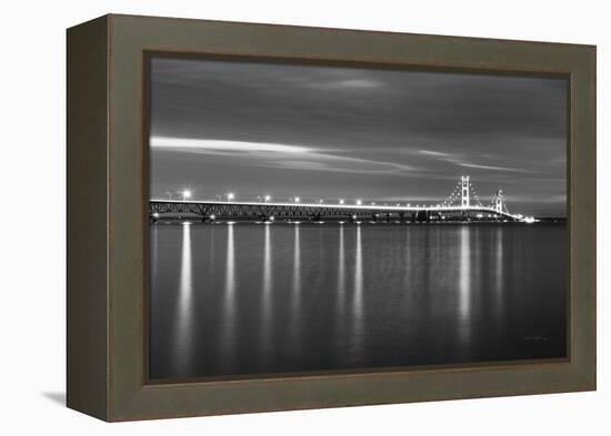 Mackinac Bridge BW-Alan Majchrowicz-Framed Stretched Canvas