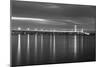 Mackinac Bridge BW-Alan Majchrowicz-Mounted Art Print