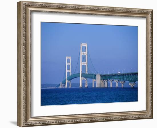 Mackinac Bridge, Mackinaw City, Michigan, USA-Michael Snell-Framed Photographic Print