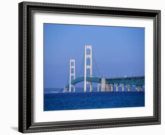 Mackinac Bridge, Mackinaw City, Michigan, USA-Michael Snell-Framed Photographic Print