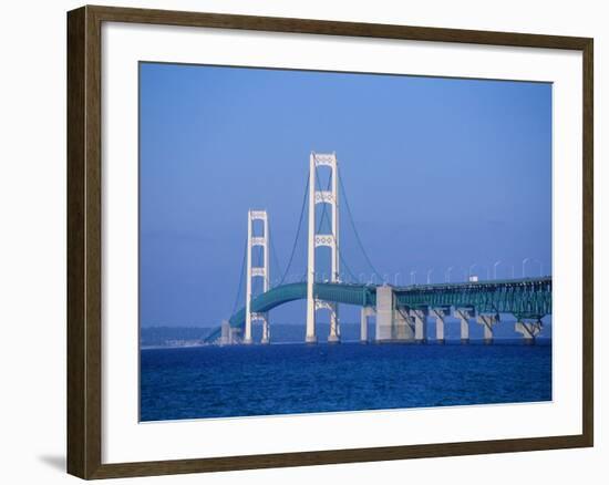 Mackinac Bridge, Mackinaw City, Michigan, USA-Michael Snell-Framed Photographic Print