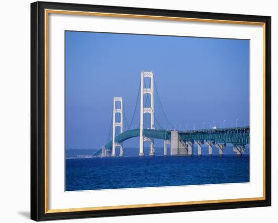 Mackinac Bridge, Mackinaw City, Michigan, USA-Michael Snell-Framed Photographic Print