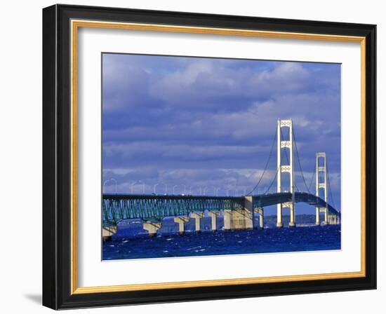 Mackinac Bridge, Michigan, USA-Chuck Haney-Framed Photographic Print