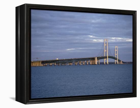 Mackinac Bridge, Michigan, USA-null-Framed Premier Image Canvas