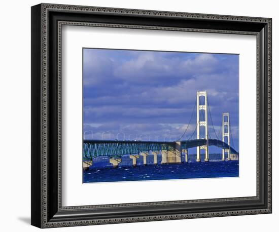 Mackinac Bridge, Michigan, USA-Chuck Haney-Framed Photographic Print