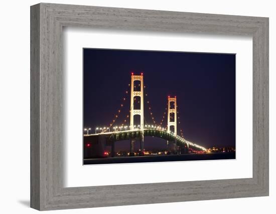 Mackinac Bridge, Michigan-Paul Souders-Framed Photographic Print