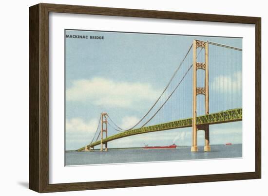 Mackinac Bridge, Michigan-null-Framed Art Print