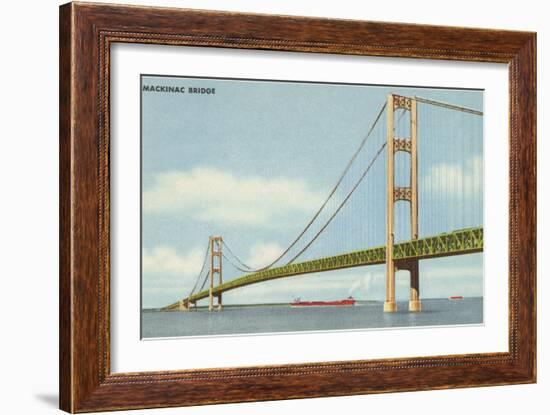 Mackinac Bridge, Michigan-null-Framed Art Print