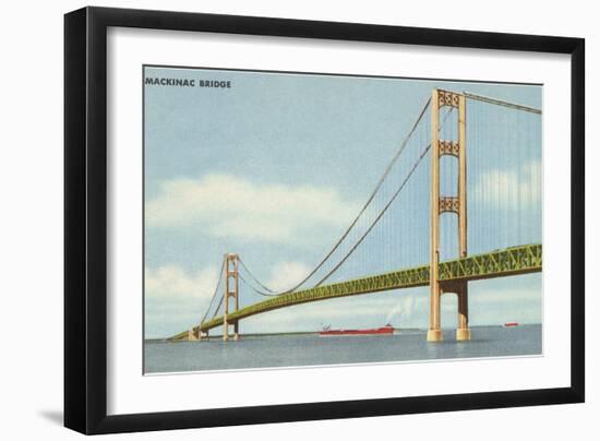 Mackinac Bridge, Michigan-null-Framed Art Print