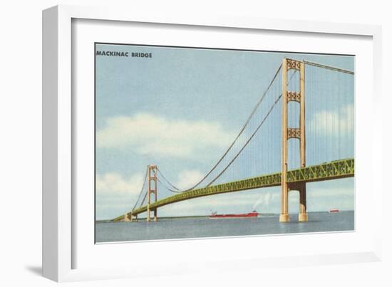 Mackinac Bridge, Michigan-null-Framed Art Print