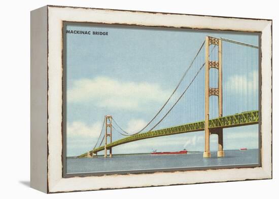 Mackinac Bridge, Michigan-null-Framed Stretched Canvas