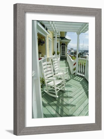 Mackinac Island, Michigan, Usa - American Verandah-Natalie Tepper-Framed Photo