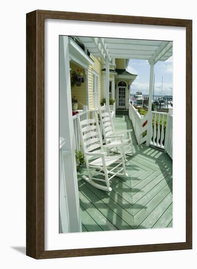 Mackinac Island, Michigan, Usa - American Verandah-Natalie Tepper-Framed Photo