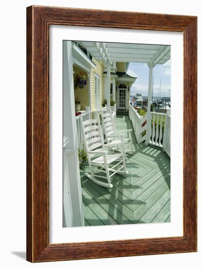 Mackinac Island, Michigan, Usa - American Verandah-Natalie Tepper-Framed Photo