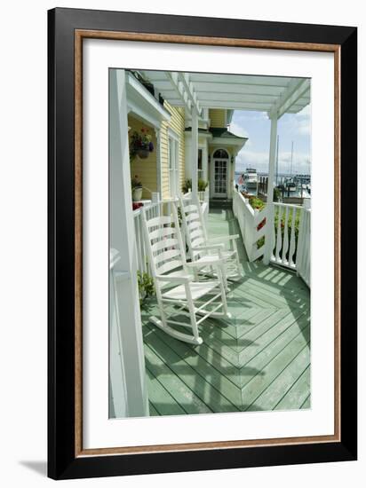 Mackinac Island, Michigan, Usa - American Verandah-Natalie Tepper-Framed Photo