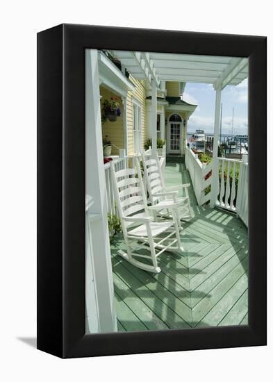 Mackinac Island, Michigan, Usa - American Verandah-Natalie Tepper-Framed Stretched Canvas