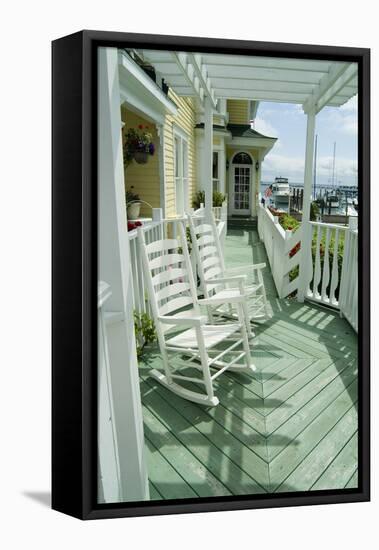 Mackinac Island, Michigan, Usa - American Verandah-Natalie Tepper-Framed Stretched Canvas