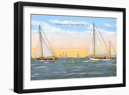 Mackinac Races, Port Huron, Michigan-null-Framed Art Print