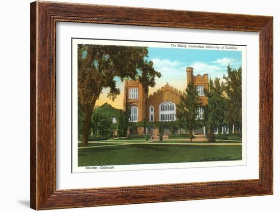 Macky Auditorium, University of Colorado, Boulder-null-Framed Art Print