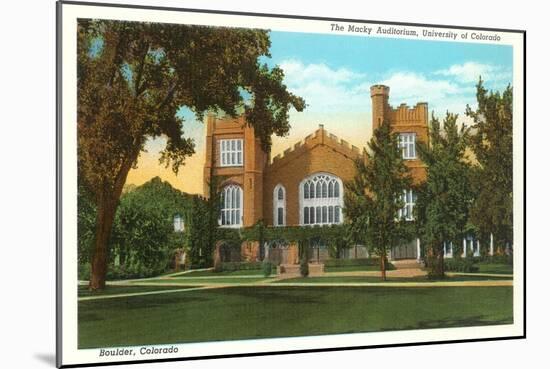 Macky Auditorium, University of Colorado, Boulder-null-Mounted Art Print