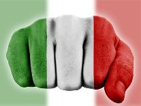 Fist With Italian Flag-macky_ch-Premium Giclee Print