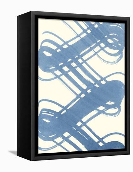 Macrame Blue I-Vanna Lam-Framed Stretched Canvas