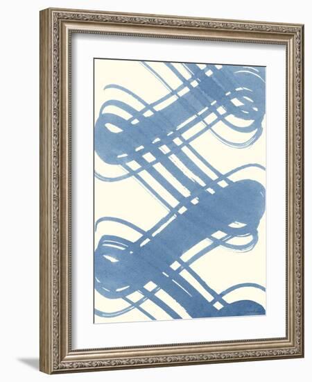 Macrame Blue I-Vanna Lam-Framed Art Print