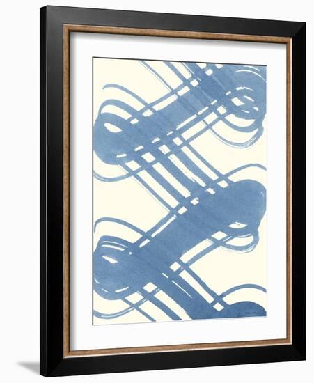 Macrame Blue I-Vanna Lam-Framed Art Print