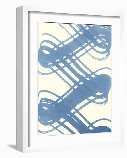 Macrame Blue I-Vanna Lam-Framed Art Print