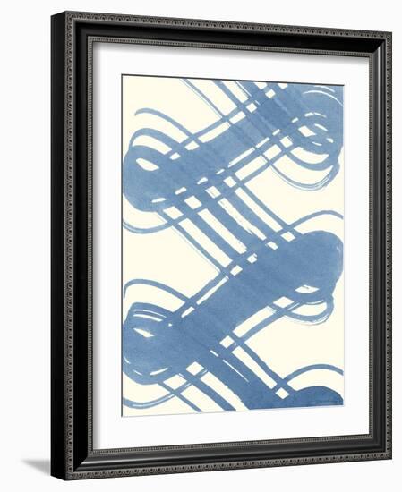 Macrame Blue I-Vanna Lam-Framed Art Print