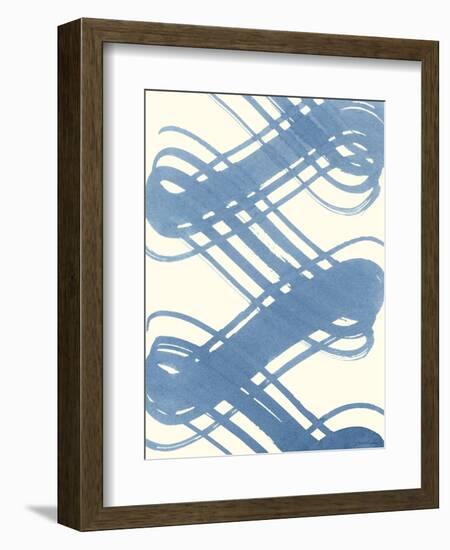 Macrame Blue I-Vanna Lam-Framed Art Print