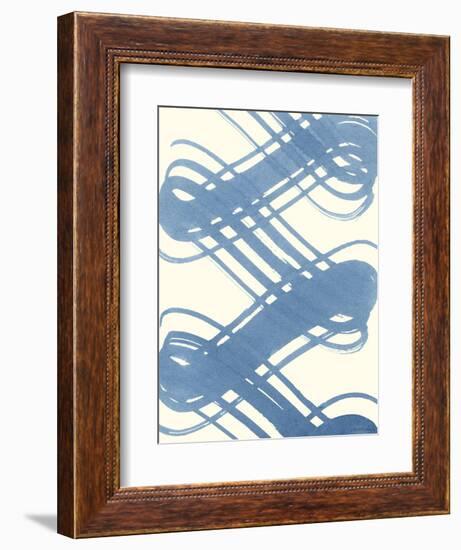 Macrame Blue I-Vanna Lam-Framed Art Print