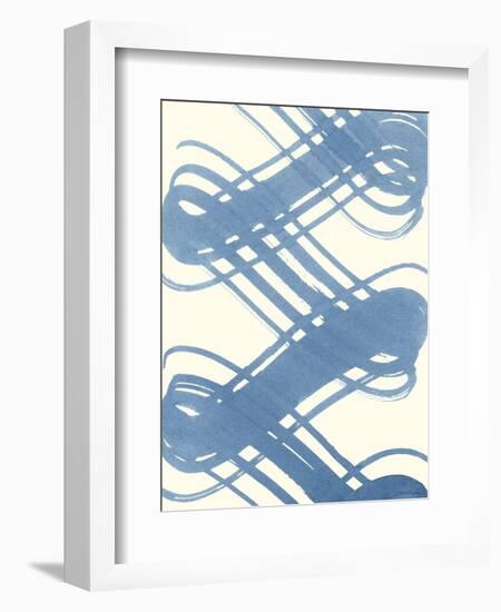 Macrame Blue I-Vanna Lam-Framed Art Print