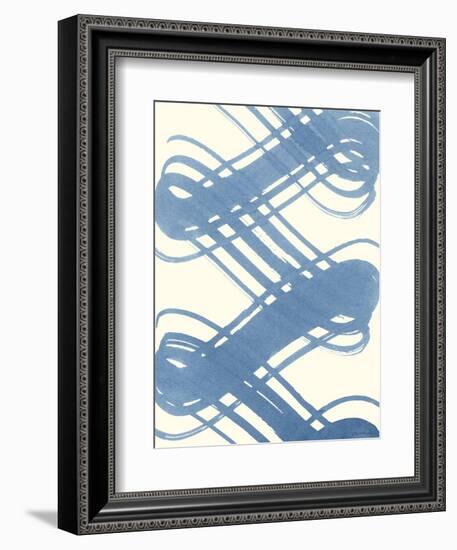 Macrame Blue I-Vanna Lam-Framed Art Print