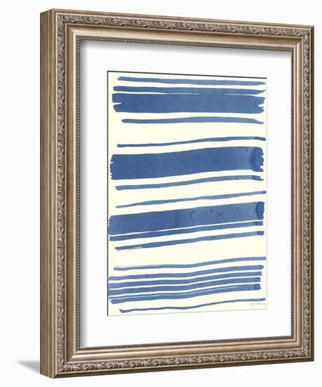 Macrame Blue III-Vanna Lam-Framed Art Print