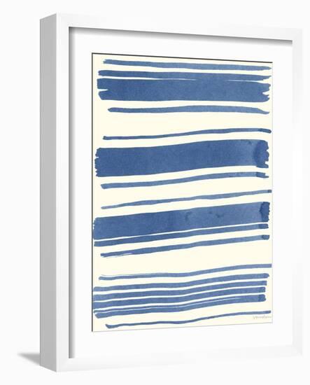 Macrame Blue III-Vanna Lam-Framed Art Print