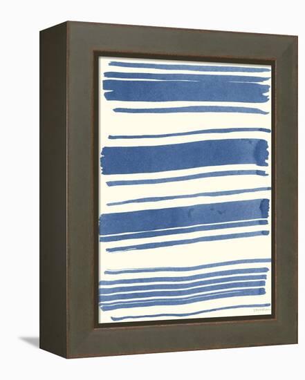 Macrame Blue III-Vanna Lam-Framed Stretched Canvas