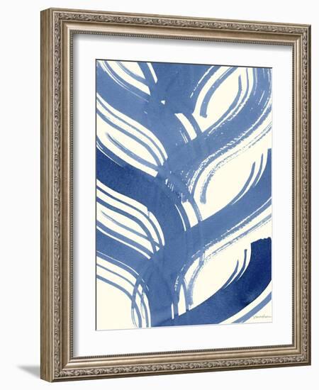 Macrame Blue IV-Vanna Lam-Framed Art Print