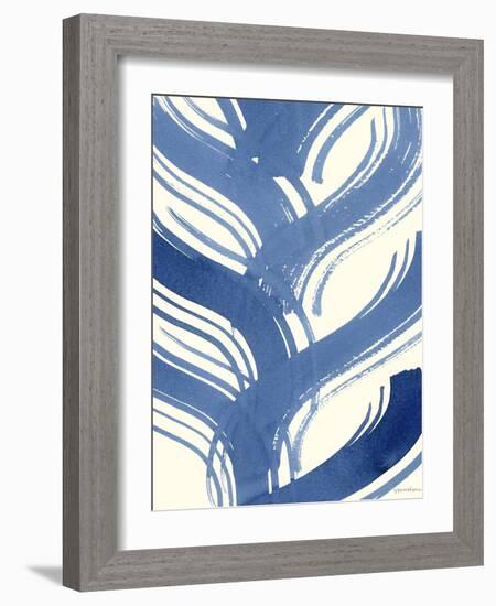 Macrame Blue IV-Vanna Lam-Framed Art Print