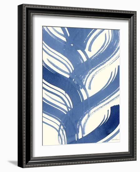 Macrame Blue IV-Vanna Lam-Framed Art Print