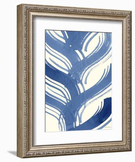 Macrame Blue IV-Vanna Lam-Framed Art Print