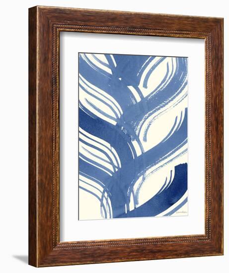 Macrame Blue IV-Vanna Lam-Framed Art Print