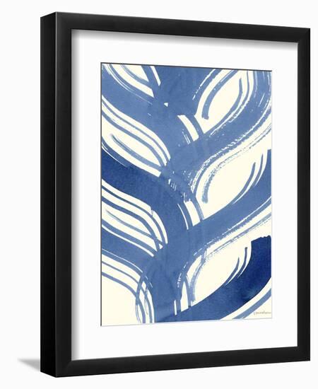 Macrame Blue IV-Vanna Lam-Framed Art Print