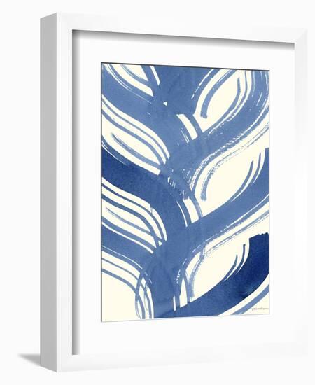 Macrame Blue IV-Vanna Lam-Framed Art Print