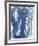 Macrame Blue V-Vanna Lam-Framed Giclee Print