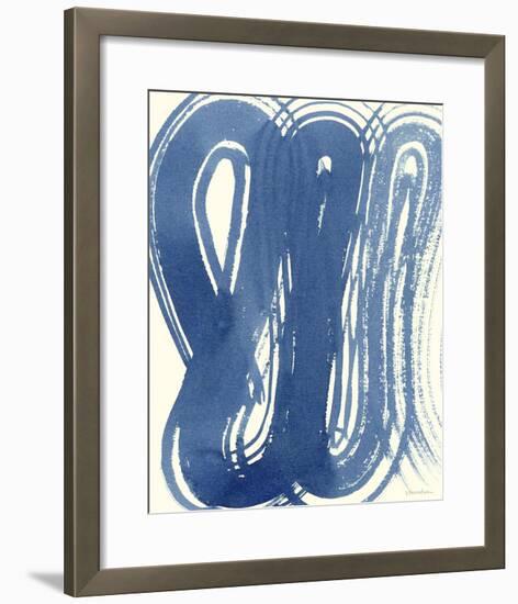 Macrame Blue V-Vanna Lam-Framed Giclee Print